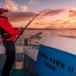 Scott hooks up at sunset
